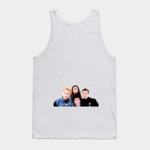 Pixelated Classic Young Ones Design - 80s British Comedy Tank Top by DankFutura